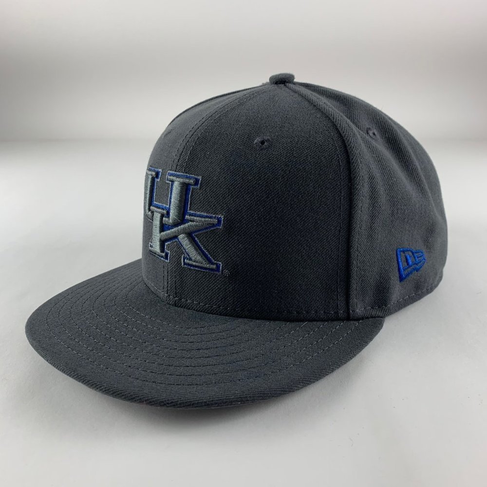 Kentucky Wildcats NCAA Gray New Era Fitted Hat Mens 7 5/8
